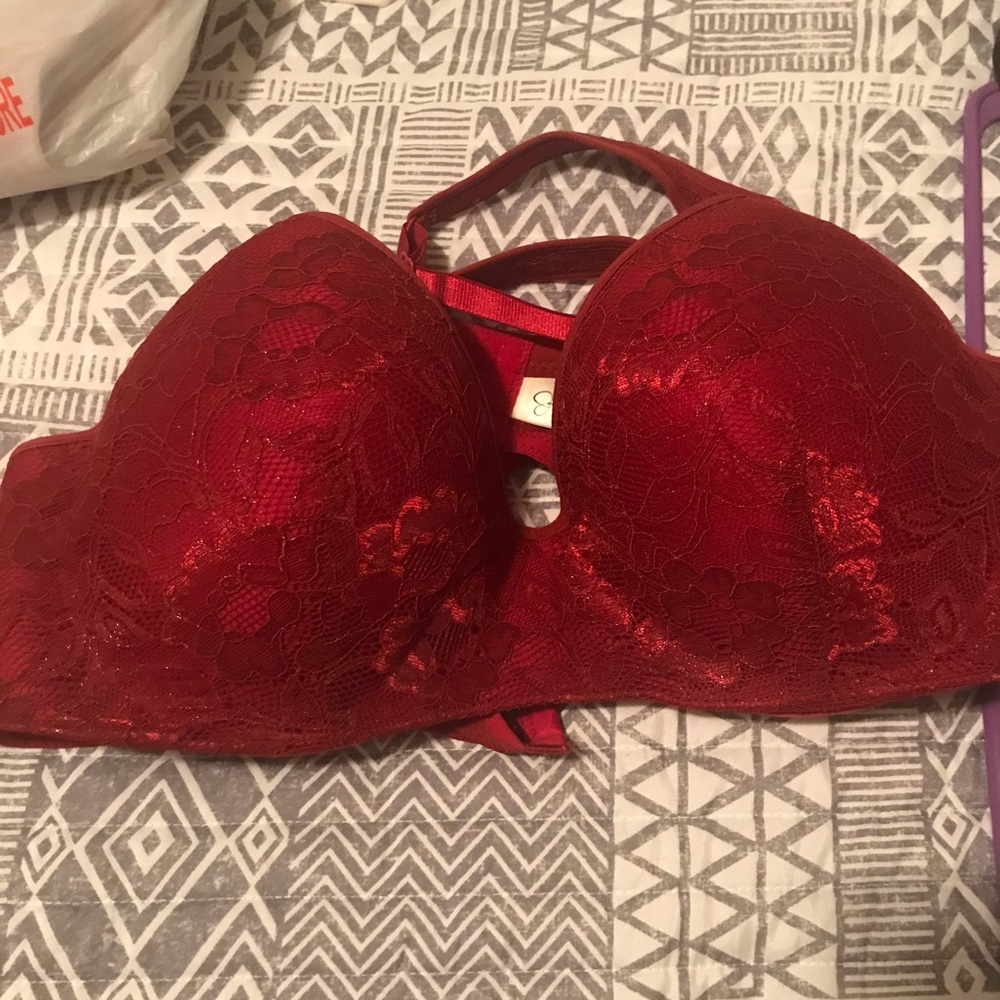 Red lace Jessica Simpson bra
